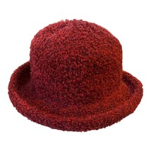 Vintage Y2K Villager by Liz Claiborne Chenille Bucket Hat – Textured Red... - $20.70