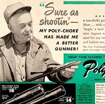 Poly Choke Gun Barrel Accessories 1948 Advertisement Hunting Vintage DWEE17 - $19.99