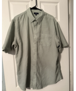 Croft &amp; Barrow Men&#39;s Green W Black Checks Button Down Collared Shirt Siz... - $22.83 CAD