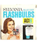 Sylvania Blue Dot Flashbulbs AG1B Lot Of 7 Vintage Camera Accessory w/ B... - £18.79 GBP