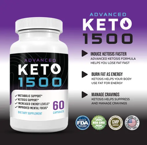 Keto Advanced 1500 Ketonegix BHB Weight Loss Exogenous Ketones 360 Rapid... - $25.98