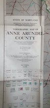 Topographic Map of Anne Arundel County, Maryland - £13.30 GBP