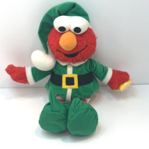 Fisher Price Sesame Street 12 Days of Christmas Elmo Plush Toy Elf Modified - $9.89