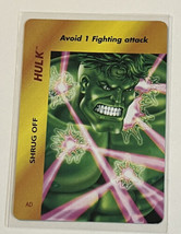Marvel Overpower1995 Special Character  Hulk Shrug Off #AD VR - £7.45 GBP