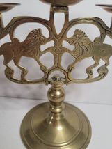 Brass Lion of Judah Candelabra image 5