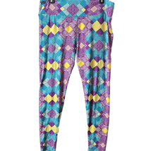 Multicolor Geometric Pattern Leggings Size Large - £19.46 GBP