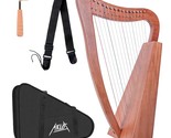 Harp, 15 Strings Mahogany Harp 22 Inch Height For Adult Professional Beg... - $251.99