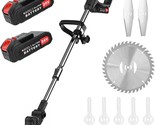 Weed Wacker: Lightweight Electric Weed Eater For Lawn Care, 20V Cordless... - $77.98