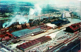 Vtg Postcard Dearborn Michigan MI - Ford Company Rouge Plant Aerial Chrome - £6.99 GBP