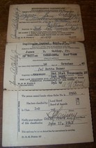 1945 WWII SELECTIVE SERVICE REGISTRATION CARD JAMES OAKLEY TOWANDA NY - £7.81 GBP