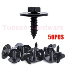 50pcs Black Car Screw Bolt Retainer Liner Under Cover Screw for BMW 07147129160 - £12.18 GBP