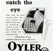 Oyler Car Seat Covers Fabric 1954 Advertisement UK Import Automotive DWII10 - $19.99