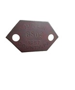 Vintage Dog License 1957 Mifflin County Pennsylvania PA Metal - Estate Find - $18.39