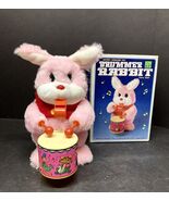 Vintage Drummer Rabbit Battery Operated Toy Funny Chief  W/ Box Not Working - $13.87