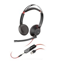 Plantronics - Blackwire C5220 - Wired, Dual-Ear (Stereo) Headset with Bo... - $160.99