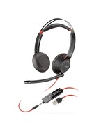 Plantronics - Blackwire C5220 - Wired, Dual-Ear (Stereo) Headset with Bo... - $159.99