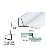 Gordon Glass® Shower Door Polycarbonate with 90 degree 5/8&quot; Long Vinyl Fin  - €14,87 EUR
