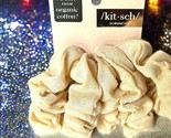 Kitsch ORGANIC COTTON KNIT SCRUNCHIES in Cream 5PCS New With Tags - $9.89