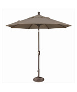 7.5 ft. Octagon Push Button Tilt Market Umbrella Taupe - $302.12 CAD