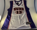 Steve Nash Authentic Phoenix Suns Jersey Adidas 48 Stitched VTG - £58.37 GBP