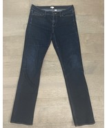 J. Crew Straight Leg Dark Wash Stretch Denim 30R Style C9205 Very Good C... - $25.00