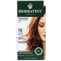 Herbatint Herbal Hair Color Permanent Gel 7R Copper Blonde, 4.5 Ounce - £15.64 GBP