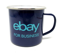 eBay for Business Tin Cup Mug Blue Aqua Metal Collect Memorabilia US Seller    C - £11.62 GBP
