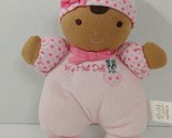Carters Child of Mine My First Doll Brown Plush pink heart dots dog ratt... - $20.78