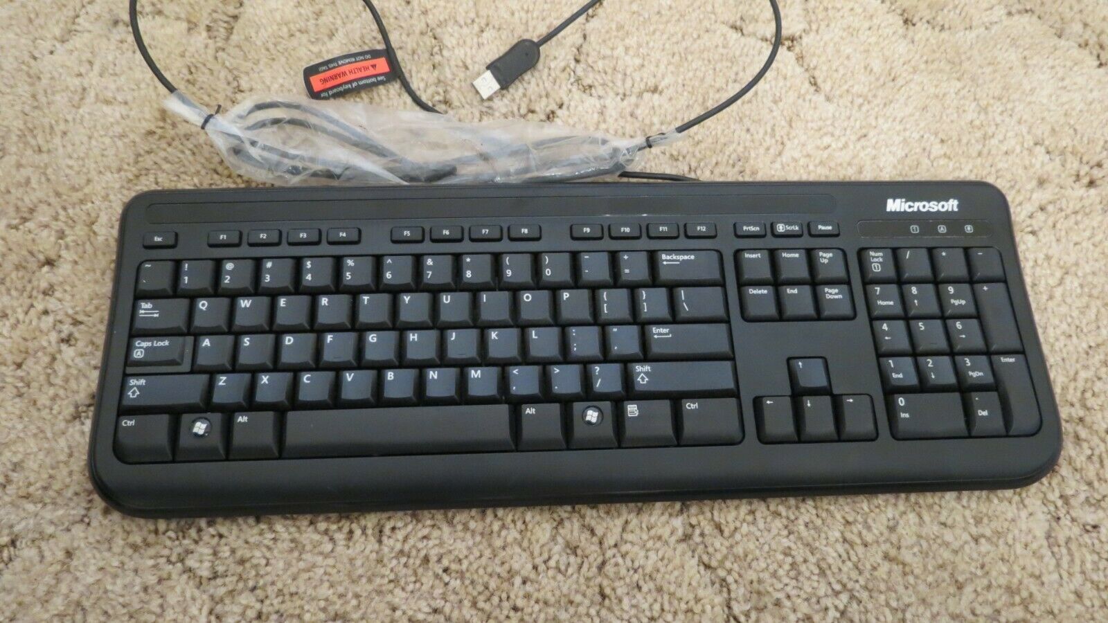 Primary image for Microsoft USB Wired Keyboard 400v1.0 Model 1366