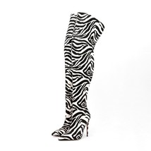 Sexy Women Thigh High Boots Slip on Elastic Fabric Over The Knee Boots Ladies St - £95.82 GBP