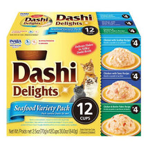Inaba Dashi Delight Seafood Variety Pack Cat Food Topper - £20.99 GBP+