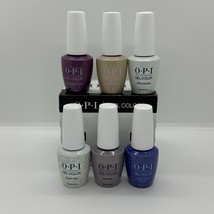 Brand New Opi Gel Color Nail Polish (6 Color Set) Inc Purple, Blue, Light shades - £26.06 GBP