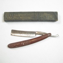 Antique Oxford Razor Germania Cutlery Works Germany Decorative Handle+Coffin Box - £117.26 GBP