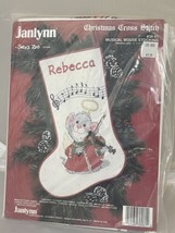 Cross Stitch Suzy&#39;s Zoo Christmas Stocking Kit Musical Mouse #38-81 NEW 1989 - £15.97 GBP