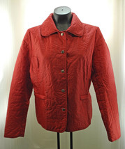 J.G. Hook Red Quilted Snap-Front Collared Jacket - Women&#39;s Size M - $16.10