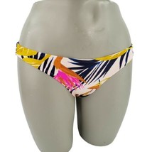 Xhilaration Cheeky Bikini Swim Bottom Juniors XS 1 Womens 00 Floral Pink Blue - £7.86 GBP