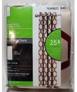 Styleselections Energy Saving Blackout Curtain 50&quot;w x 84&quot;L Quinn Red-Ivory - $34.70 CAD