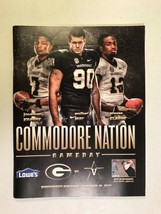 2013 Vanderbilt Commodores Vs Georgia Bulldogs Football Program - £11.15 GBP