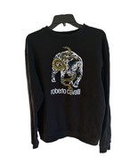Roberto Cavalli Unisex Crewneck Tiger Snake Sweater Sweat Shirt Black Sz... - $2,910.45 MXN
