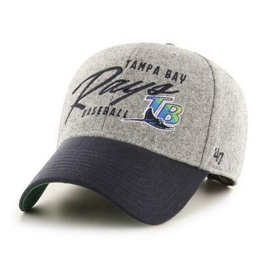 '47 Tampa Bay Rays MLB Cooperstown Gray Fenmore MVP Adjustable Hat