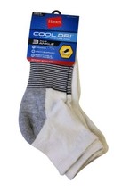 Hanes Men&#39;s Cool Dri Ankle Socks 3 Pair Brand New w/ Tags Sz 6-12 - £8.99 GBP