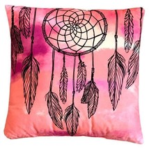 Dreamcatcher Throw Pillow 16 by 16 Reversible Worded - £12.70 GBP
