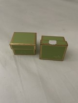 Spring Street Green EMPTY Jewelry Box Set of 2 - e1068 - $127.70 MXN