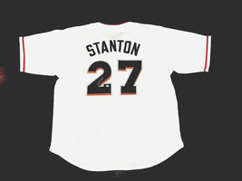 GIANCARLO STANTON MIAMI MARLINS NEW YORK YANKEES SIGNED AUTO HOME JERSEY... - $346.49