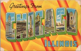 Greetings from Chicago IL Postcard PC537 - £3.93 GBP