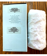 NEW NIB PartyLite SNOW PILLAR 3&quot; x 6&quot; Round Textured Candle White Snow C... - $28.70 CAD