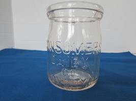 Dairy Glass Jar Half Pint Consumer Dairy Co. Union City New Jersey MTC Mark - £5.53 GBP