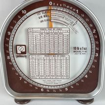 Vintage 1975 Metal Pelouze Postal Scale 10 LB x 1 OZ Model Y-10 /Tested ... - $8.35