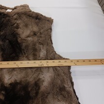 Three Hearts RN#45749 Girls/Women Black/Brown Reversible Full Zip Fleece Vest XL image 8