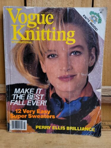 Vintage 1984 Vogue Knitting International Magazine Cabbage Patch Kids Knits F/W - $79.19